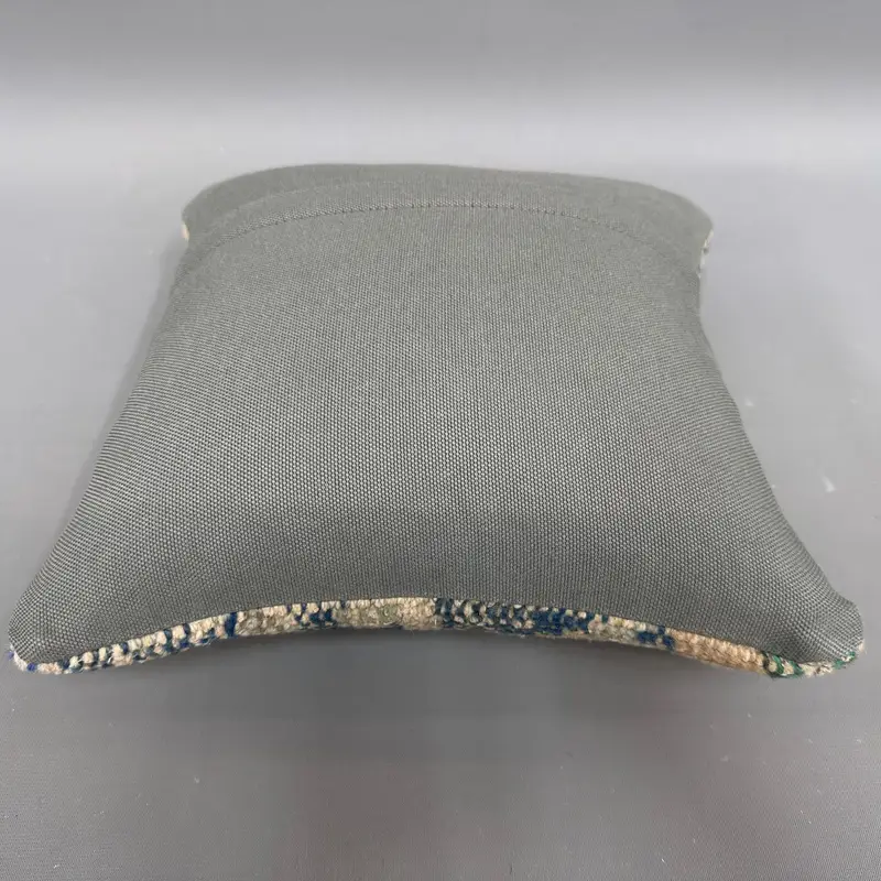 12x12 Beige Cushion, Pastel Cushion Case, Boho Chic Cushion, Retro Cushion, Pillow Cover, Pillow for Couch, Kilim Pillow, Interior Designer Pillow - 7