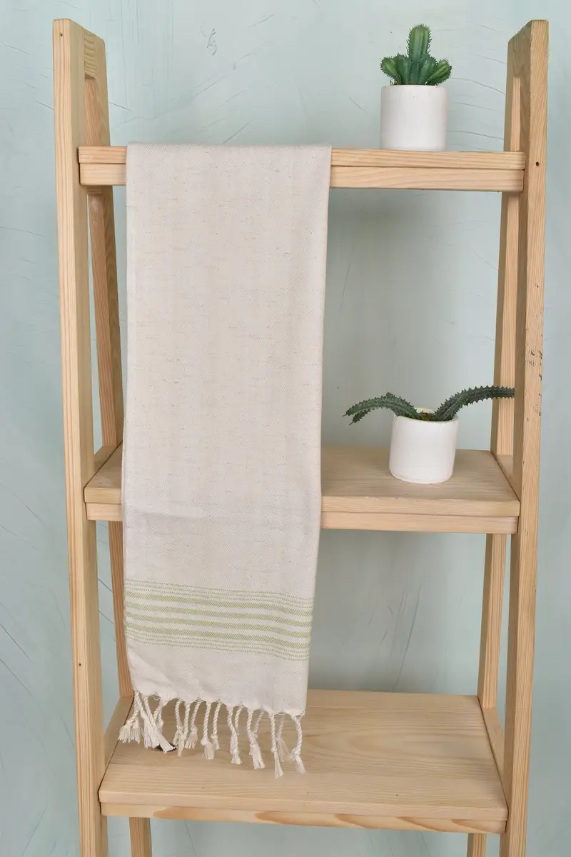 Monogram Turkish Bath Towel, Bridesmaid Gifts, Wedding Gift, Bridesmaid Proposal Gift, Personalized Kitchen Towel, 36x18 Linen Striped Towel - 8