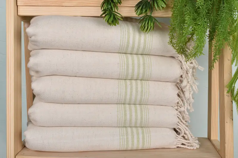 Monogram Turkish Bath Towel, Bridesmaid Gifts, Wedding Gift, Bridesmaid Proposal Gift, Personalized Kitchen Towel, 36x18 Linen Striped Towel - 1