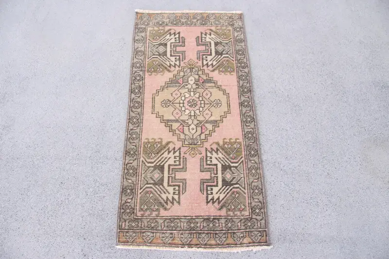 Alfombra Oriental Rosa 1,8x1,2m Decoración Elegante