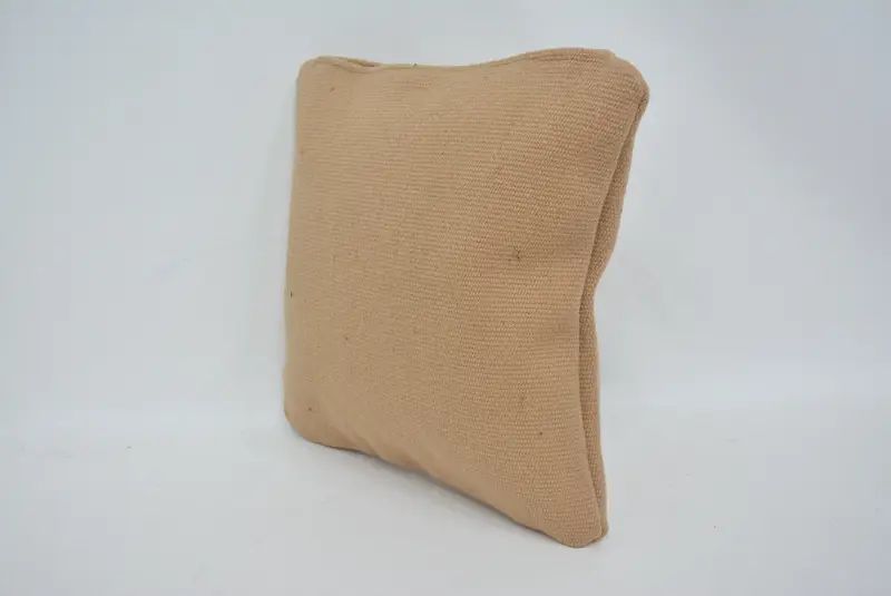 Turkish Kilim Pillow, Accent Throw Pillow Cover, Antique Pillows, 14x14 Bronze Pillow Case, Gift Pillow, Anatolian Cushion Cover, Cushion Case - 4