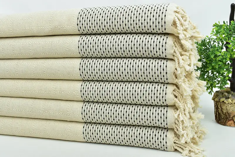 Personalized Hand Towel, Turkish Tea Towel, Best Wedding Gift, Home Gift, Home Decor Gifts, Monogram Kitchen Towel, 40x20 Cotton Polka Dot Towel - 3