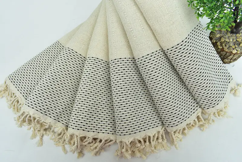 Personalized Hand Towel, Turkish Tea Towel, Best Wedding Gift, Home Gift, Home Decor Gifts, Monogram Kitchen Towel, 40x20 Cotton Polka Dot Towel - 4