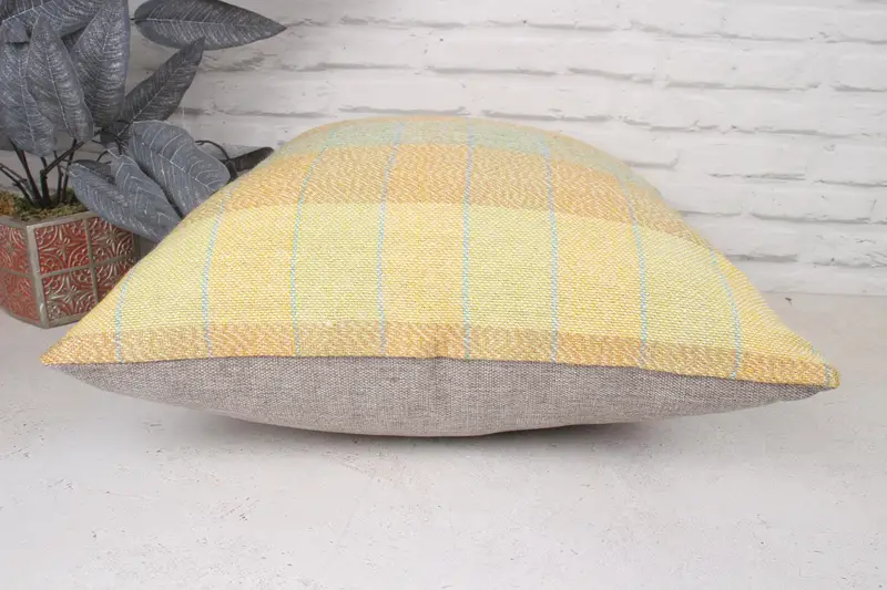 Home Decor Pillow, Turkish Rugs Pillow, Neutral Throw Cushion, 20x20 Orange Pillow Sham, Vintage Kilim Throw Pillow, Cushion Case, Boho Pillow - 5