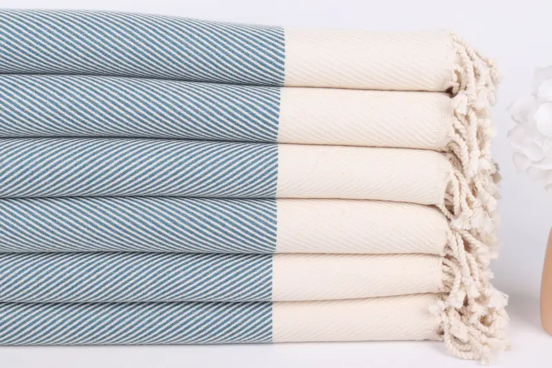 70x40 Cotton Striped Towel, Housewarming Gift, Beach Towel Bulk, Beach Size Towel, Custom Wedding Gifts, Embroidery Towels, Beach Theme Wedding Gift - 3