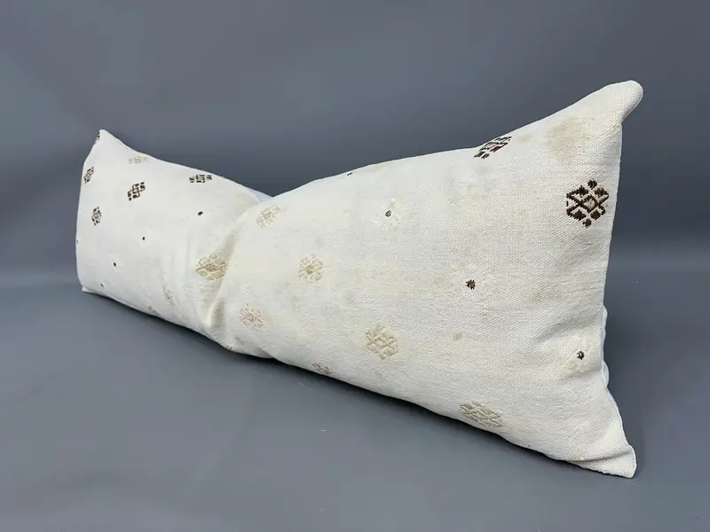 Boho Pillow Sham Cover, 16x48 Beige Pillow Case, Turkish Rugs Cushion Case, Cushion Case, Turkish Pillow, Interior Designer Pillow - 3