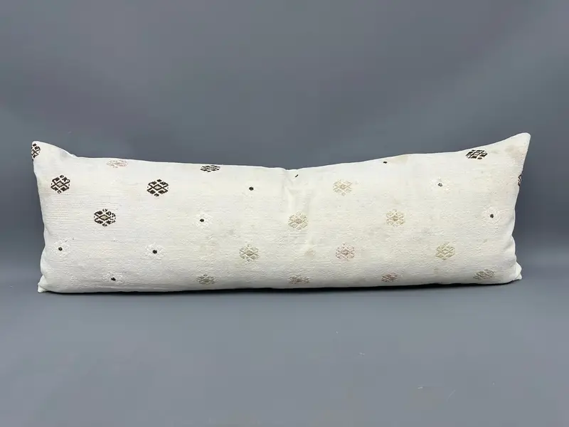 Boho Pillow Sham Cover, 16x48 Beige Pillow Case, Turkish Rugs Cushion Case, Cushion Case, Turkish Pillow, Interior Designer Pillow - 4