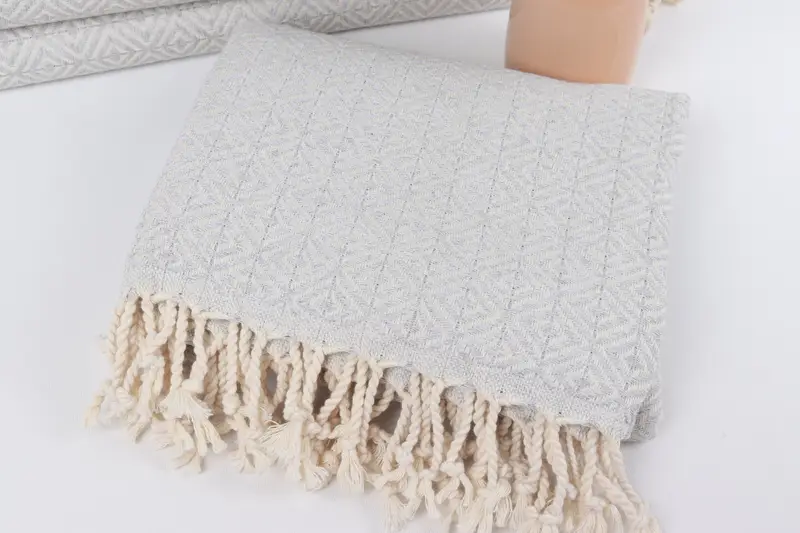 Turkish hand towel, Lightweight towel, Christmas Favors, Traditional Turkish peshtemal for hammam, Monogram Beach Towel, 70x40 Cotton Diamond Towel - 5