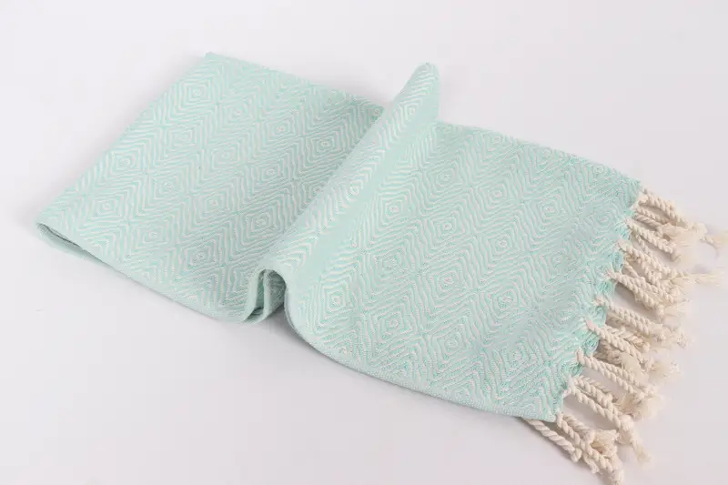 Small Bath Towels, Turkish Tea Towel, Bachelorette Favor, 36x18 Cotton Zigzag Diamond Towel, Bridesmaid Towel, Personalized Gift, Embroidery Towel - 6