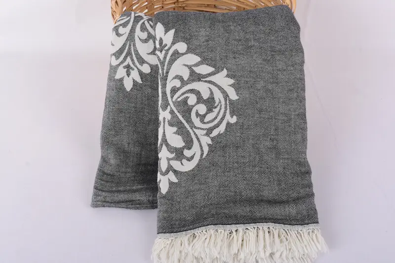 Personalized Gifts, Aesthetic Blanket, 96x76 Cotton Baroque Towel, Throw Blanket, Summer Gift, Bachelorette Party Favors, Bachelorette Large Towel - 5
