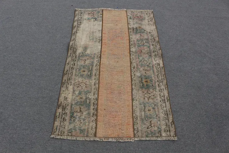 Alfombra abstracta azul, decoración vibrante de 2,8x4,4 pies