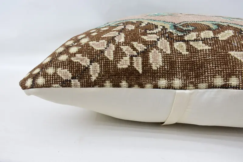 Cushion Case, 32x32 Beige Pillow Cover, Pillow for Couch, Turkish Corner Pillow Sham, Kilim Cushion Sham, Throw Kilim Pillow - 6