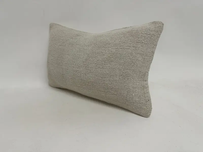 Interior Designer Pillow, Kilim Cushion Sham, Cushion Cover, Chair Cushion, 12x20 White Pillow Sham, Vintage Kilim Throw Pillow - 4