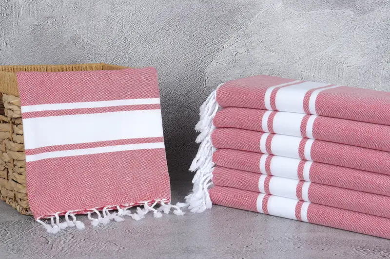 Personalized Kitchen Towel, Summer Towel, Personalized Gift For Him, Turkish Hand Towel, 36x24 Cotton Striped Towel, Monogram Kitchen Towel - 3