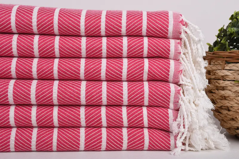 Personalized Turkish Towel, 70x40 Bamboo Herringbone Towel, Holiday Towel, Bachelorette Party Gift, Gym Towel, Christmas Favors, Best Beach Towel - 2