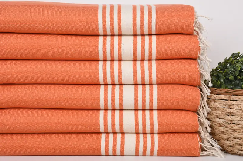 Monogrammed Beach Towel, Embroidered Turkish Towel, 64x36 Cotton Striped Towel, Bachelorette Party Favors, Absorbent Turkish towel, Christmas Favors - 2
