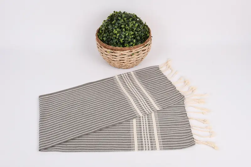 Custom Gifts, 40x18 Cotton Striped Towel, Gifts For Him, Home Decor Gifts, Personalized Gift, Turkish Tea Towel, Wedding Favors, Gym Towel - 4