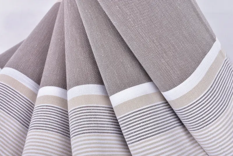 Grandma Gift, 68x40 Cotton Striped Towel, Sand-resistant Turkish towel for travel, Bridal Shower Favors, Large Turkish Towel, Custom Beach Towel - 5