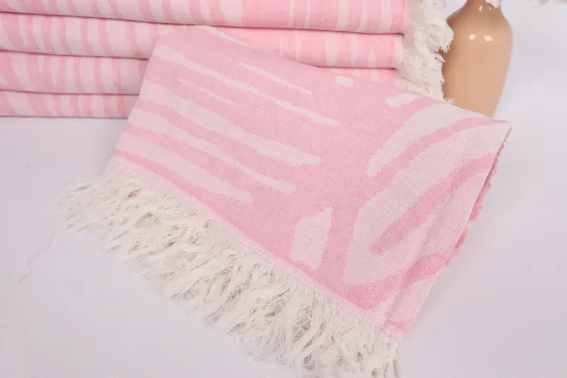 Pool Towels, 70x40 Cotton Floral Design Towel, Best Friend Christmas Gift, Best Beach Towel, Wedding Gift, Absorbent Turkish towel, Decorative Towel - 5