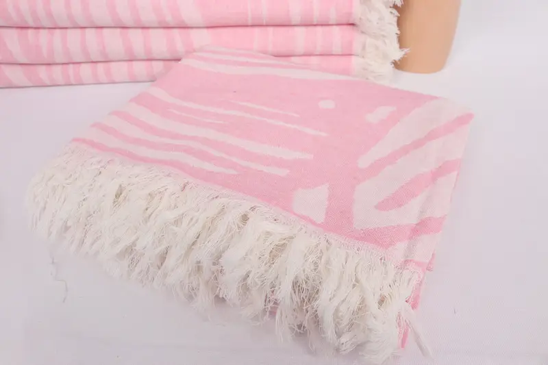 Pool Towels, 70x40 Cotton Floral Design Towel, Best Friend Christmas Gift, Best Beach Towel, Wedding Gift, Absorbent Turkish towel, Decorative Towel - 6