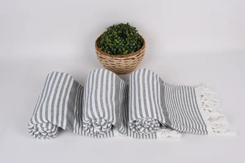 Soft towel, 68x40 Cotton Striped Terry Towel, Bridal Gifts, Turkish Bath Towel Set, Bridal Shower Favors, Wedding Gifts Towel, Girls Weekend Favors - 8