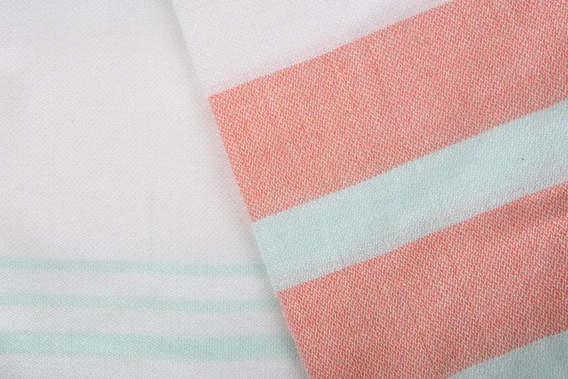 Soft towel, Summer Towel, Turkish bath towel, Soft and absorbent Turkish towel, Valentines Day Gift Idea, Travel towel, 70x40 Cotton Striped Towel - 5