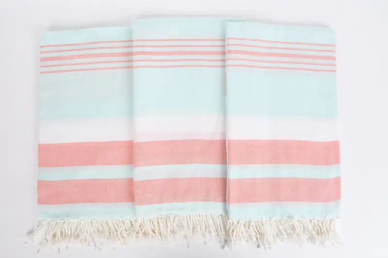 Soft towel, Summer Towel, Turkish bath towel, Soft and absorbent Turkish towel, Valentines Day Gift Idea, Travel towel, 70x40 Cotton Striped Towel - 7