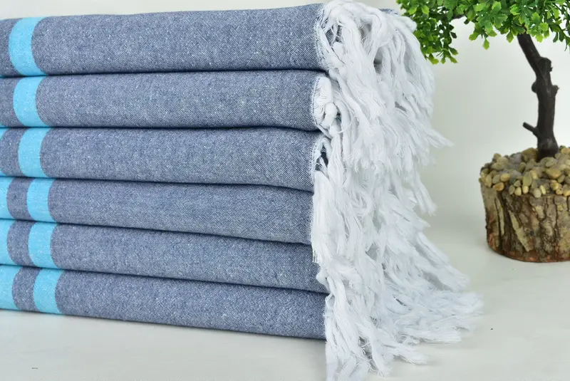 Absorbent Turkish towel, Organic Turkish towel, Christmas Favors, 70x36 Cotton Striped Towel, Turkish bath towel for spa, Turkish Towel Beach - 3