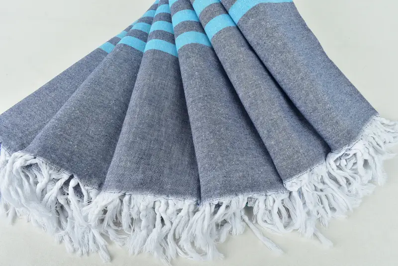 Absorbent Turkish towel, Organic Turkish towel, Christmas Favors, 70x36 Cotton Striped Towel, Turkish bath towel for spa, Turkish Towel Beach - 4