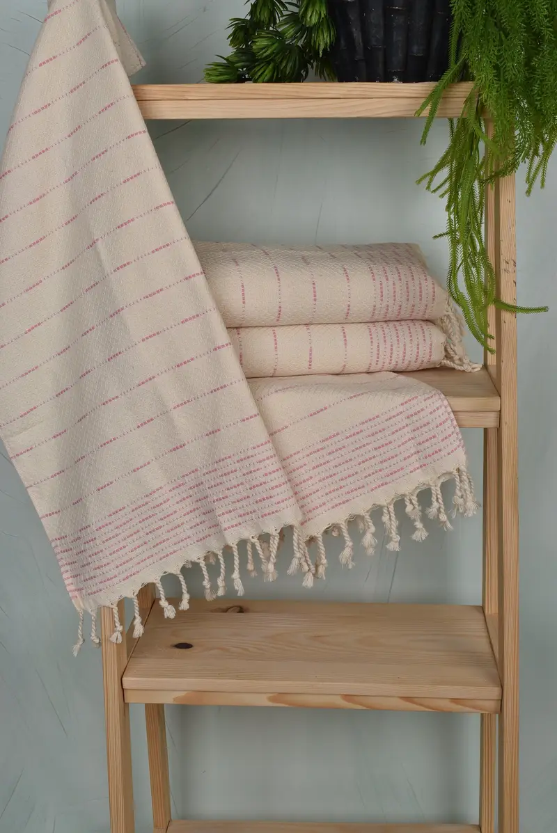 Spa Gift, Turkish Tea Towel, Gift For The Home Decor, Personalized Gift, 36x18 Cotton Striped Design Towel, Wedding Gift, Bridal Shower Gift - 6