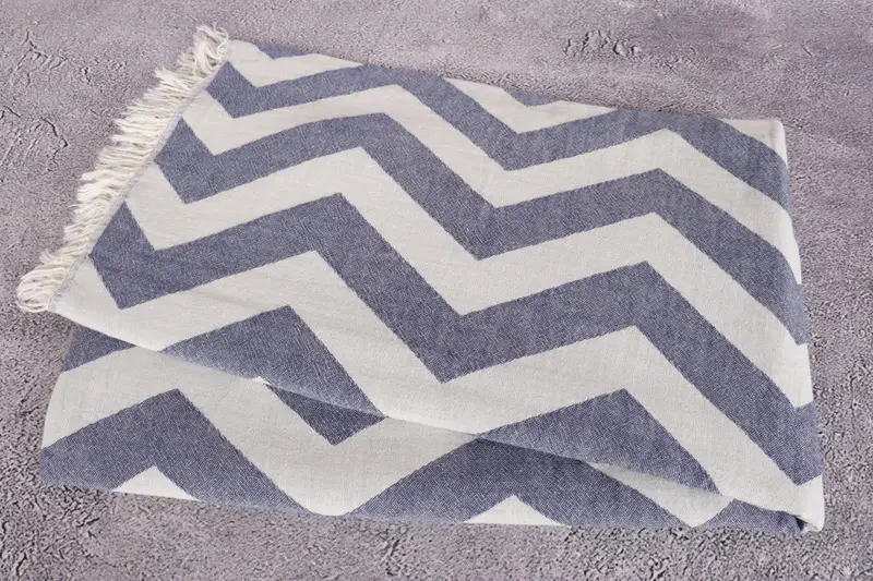Bathroom Towel, Best Beach Towel, Personalized Gift, Gym Towel, 70x40 Cotton Zigzag Design Towel, Monogrammed Turkish Towel, Turkish Towel Beach - 6