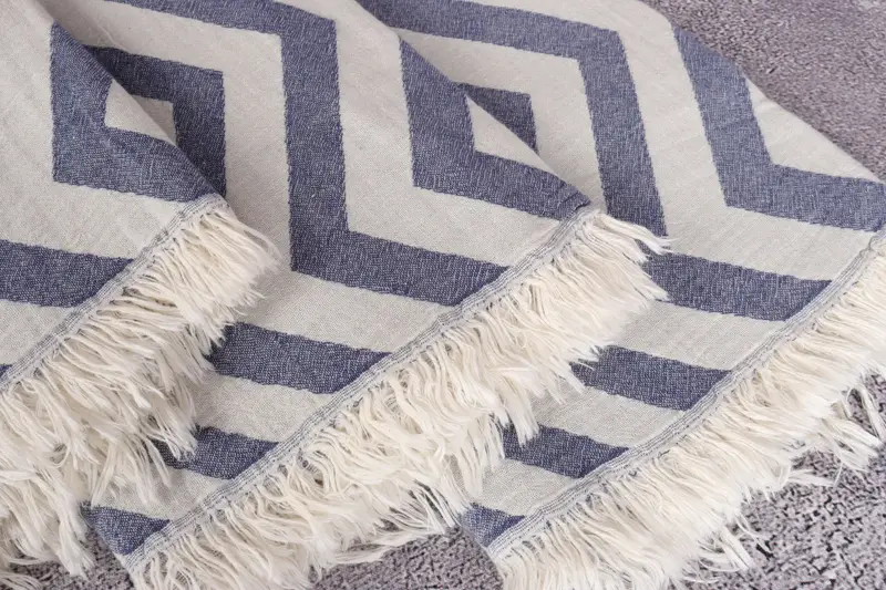 Bathroom Towel, Best Beach Towel, Personalized Gift, Gym Towel, 70x40 Cotton Zigzag Design Towel, Monogrammed Turkish Towel, Turkish Towel Beach - 5