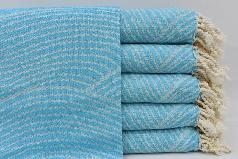 Wedding Shower Gift, Quick-dry peshtemal, 68x40 Cotton Striped Design Towel, Custom Wedding Gifts, Peshtemal Towel, Turkish Towel Monogram - 4