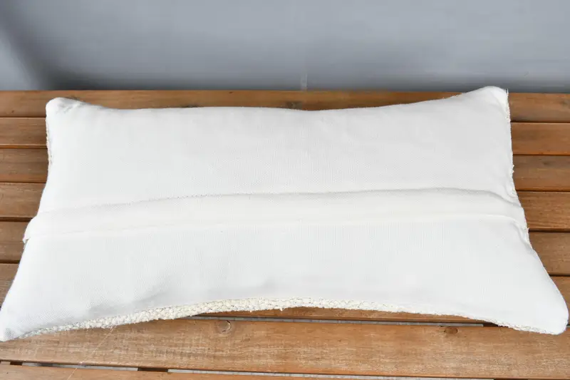Kilim Pillow, 12x24 Beige Cushion, Boho Chic Pillow Case, Pillow Case, Gift Pillow, Bench Cushion Case, Boho Pillow - 5