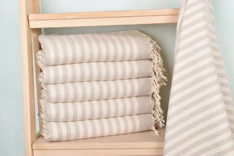 Beach towel, Large Turkish Towel, 70x40 Cotton Chevron Towel, Beach Bachelorette Party Decorations, Personalized Turkish Towel, Gift Towel - 2
