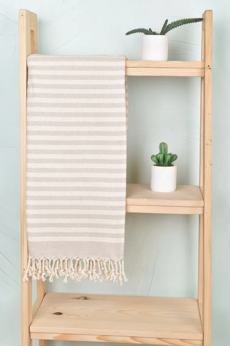 Beach towel, Large Turkish Towel, 70x40 Cotton Chevron Towel, Beach Bachelorette Party Decorations, Personalized Turkish Towel, Gift Towel - 8