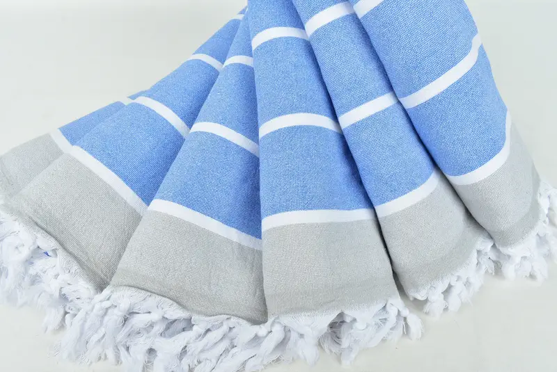 House Warming Gift, Bridesmaid Gifts, Scarf Towel, 68x40 Cotton Striped Terry Towel, Personalized Turkish Towel, Family Gift Basket, Quick-dry towel - 4