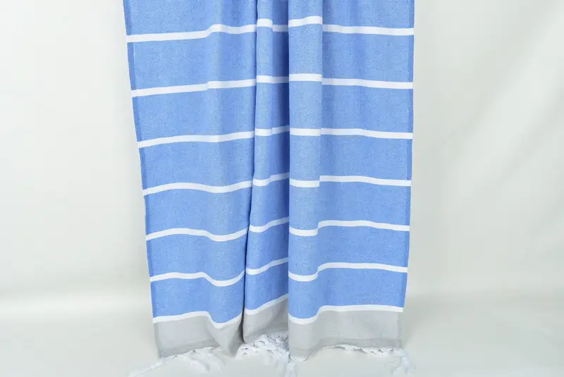 House Warming Gift, Bridesmaid Gifts, Scarf Towel, 68x40 Cotton Striped Terry Towel, Personalized Turkish Towel, Family Gift Basket, Quick-dry towel - 8