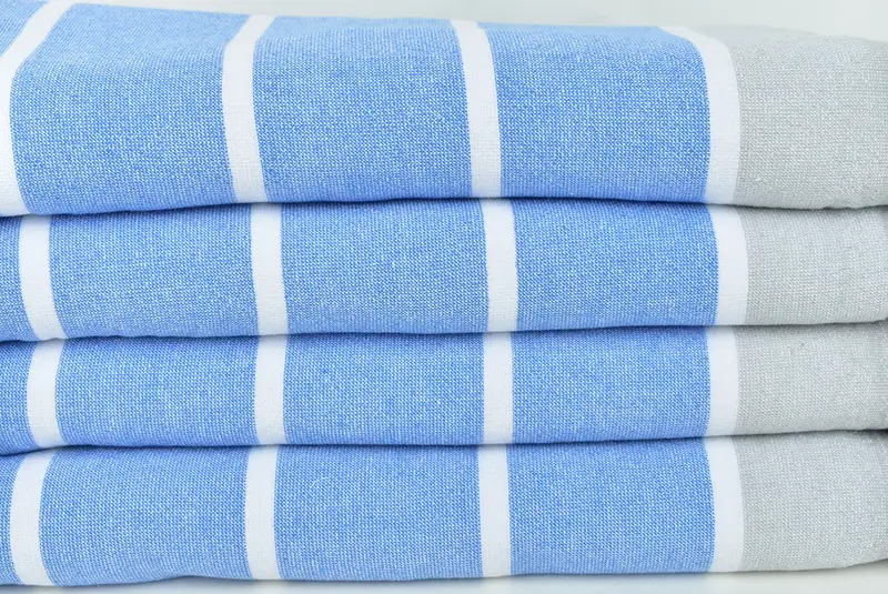 House Warming Gift, Bridesmaid Gifts, Scarf Towel, 68x40 Cotton Striped Terry Towel, Personalized Turkish Towel, Family Gift Basket, Quick-dry towel - 2