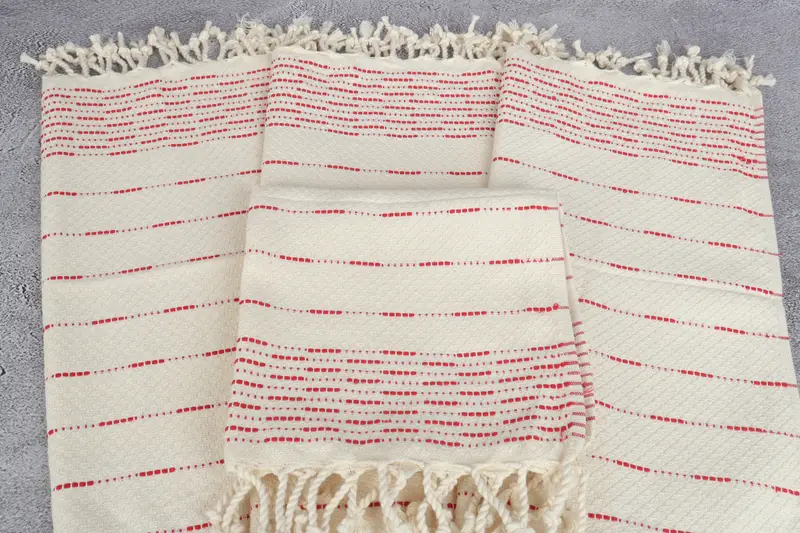 Turkish Hand Towel, Custom Hand Towel, Bathroom Towels, Bachelor Bachelorette Party Favors, Girl Trip Party Favor, 36x18 Cotton Striped Design Towel - 4