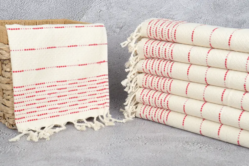 Turkish Hand Towel, Custom Hand Towel, Bathroom Towels, Bachelor Bachelorette Party Favors, Girl Trip Party Favor, 36x18 Cotton Striped Design Towel - 3