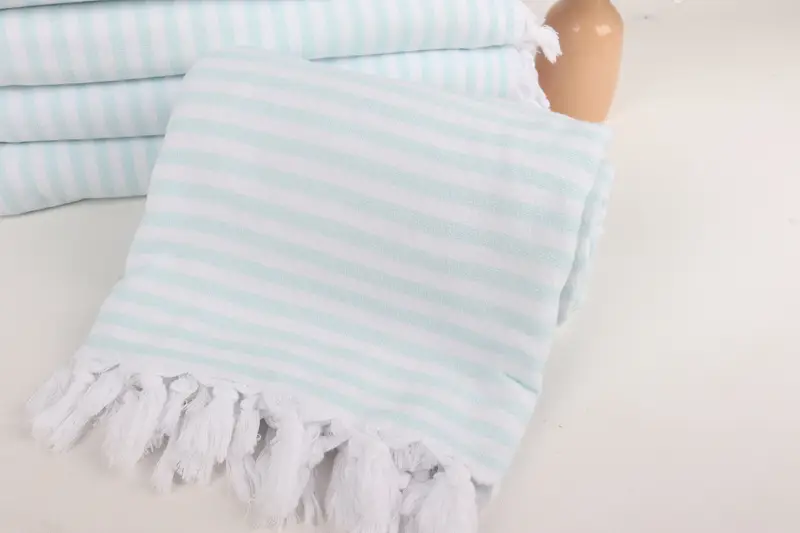 Personalized Gift, Beach Towel Bulk, Beach towel, Christmas Favors, 70x36 Linen Terry Striped Towel, Handmade Turkish Towel, Spa Towel, Travel Towel - 4