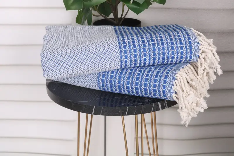 Organic Turkish towel, Absorbent towel, Home Decor Towel, Quick-Dry Beach Towel, 70x36 Cotton Striped Towel, Thin and lightweight Turkish peshtemal - 3