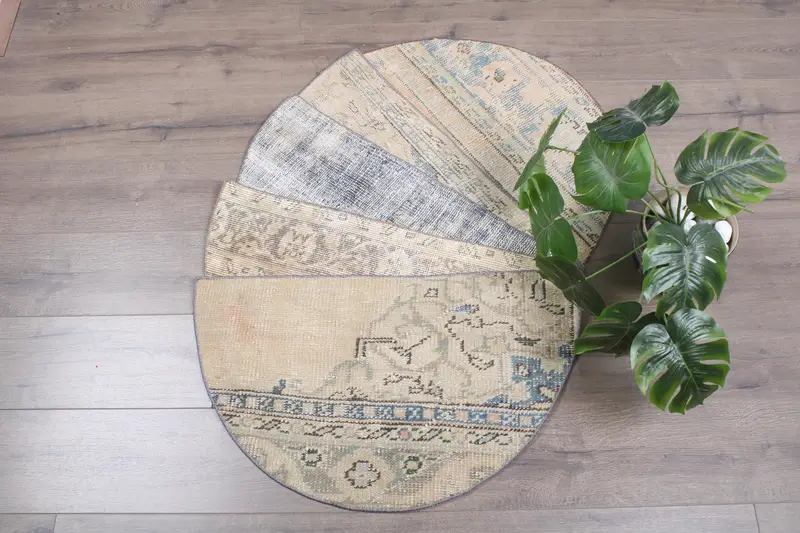 Wool Non-Slip Washable Doormat, Handmade Kilim Rug