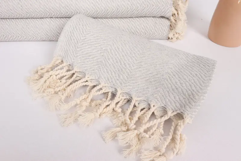 Monogrammed Turkish Towel, House Warming Gift, Travel Towel, Turkish Tea Towel, 40x20 Cotton Chevron Towel, Bridesmaid Gifts, Bathroom Towels - 4