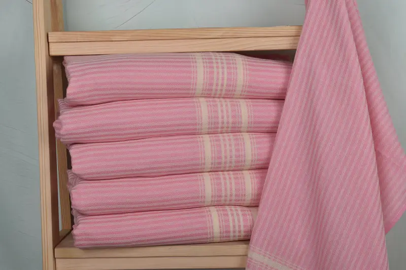 40x18 Pamuklu Çizgili Havlu, Küçük Banyo Havluları, Özel El Havlusu, Seyahat Havlu, Gelin için Bachelorette Partisi Hediyeleri, Hediye Havlusu, Türk El Havlusu - 2