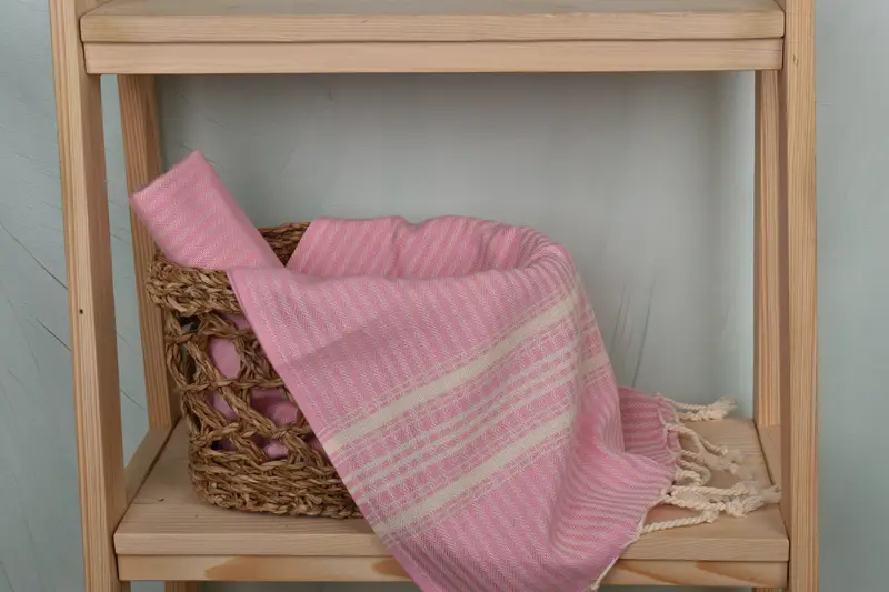 40x18 Pamuklu Çizgili Havlu, Küçük Banyo Havluları, Özel El Havlusu, Seyahat Havlu, Gelin için Bachelorette Partisi Hediyeleri, Hediye Havlusu, Türk El Havlusu - 4