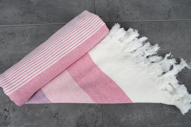 68x40 Cotton Striped Towel, Wedding Favors, Bridal Party Gifts, Bachelorette Party Gifts, Embroidered Beach Towel, Personalized Turkish Towel - 7