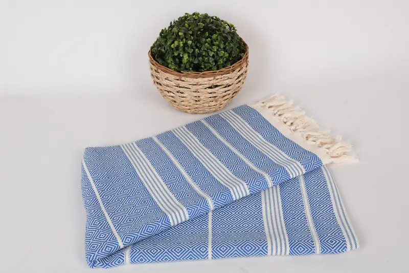Monogram Turkish Towel, Organic Cotton Towel, Absorbent towel, 70x38 Cotton Diamond Towel, Valentines Day Gift Idea, Guest Towel, Bridal Shower Gift - 4
