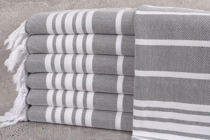 Welcome Wedding Gift, Personalized Dish Towel, Gym Towel, 40x20 Cotton Zig zag Towel, Monogram Hand Towel, Bridesmaid Gifts, Towel With Name - 1